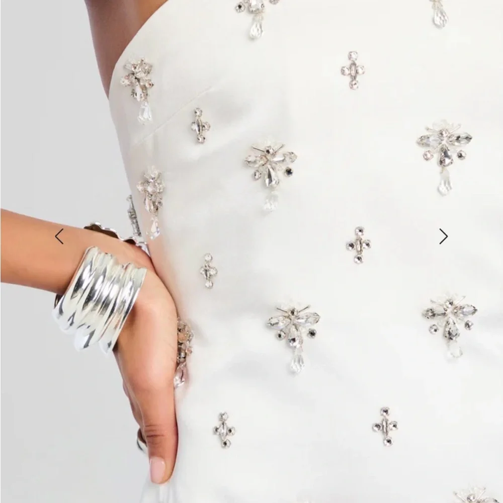 Retrofete White Strapless Dress - Picture 7 of 14